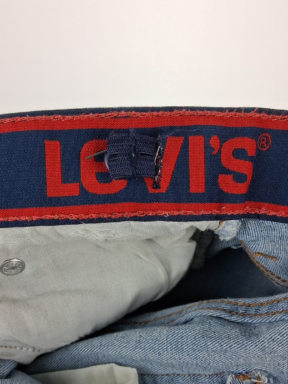 Boys Levi Jeans Size 10 Regular Style 514  Straight-Leg Adjustable Waist - Picture 8 of 9